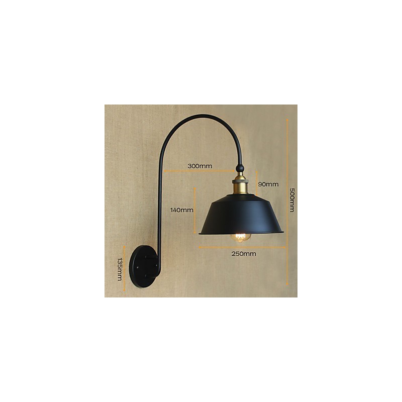 American Country LOFT Industrial Machinery Light Wind Retro Villa Nostalgic Dining Room Iron Decorative Wall Lamp