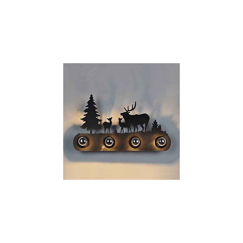 4 Lights American Village Pastoral LOFT Style Bedroom Aisle Iron Retro Wall Lamps