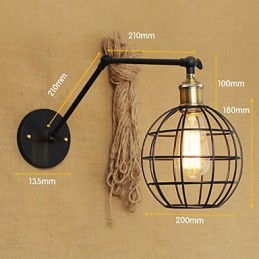 Wall Sconces Swing Lights Reading Wall Lights Mini Style Rustic Lodge Metal