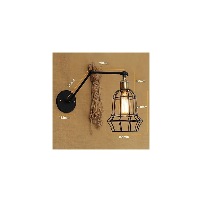 Wall Sconces Swing Lights Reading Wall Lights Mini Style Rustic Lodge Metal