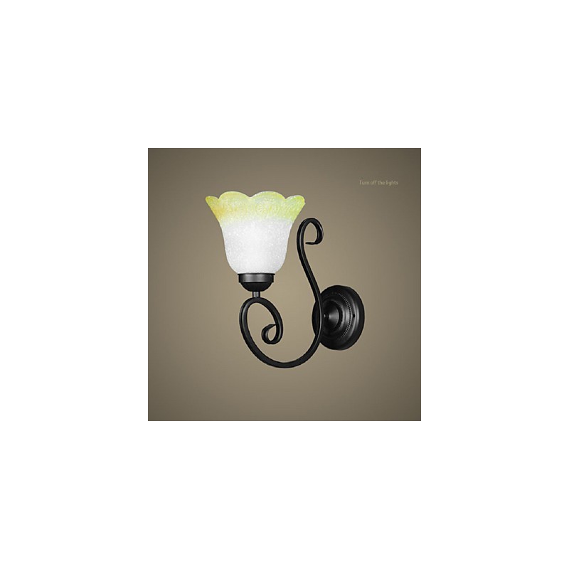 Vintage Wall Light Iron Glass Swing Arm Wall Lamp Indoor Decor Bedroom Wall Light 110 220V For Living Room