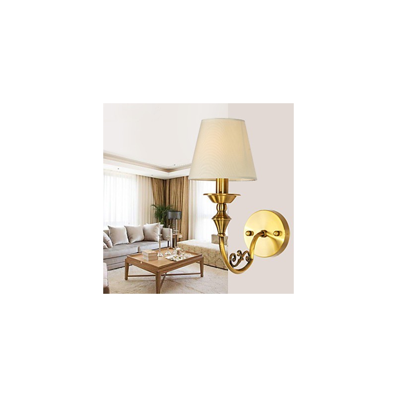 Classic Bedroom Wall Lamps Simple Metal Living Room Wall Sconce Bar Cafe Hallway Balcony Wall Lamp