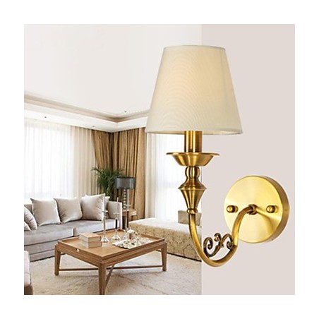 Classic Bedroom Wall Lamps Simple Metal Living Room Wall Sconce Bar Cafe Hallway Balcony Wall Lamp