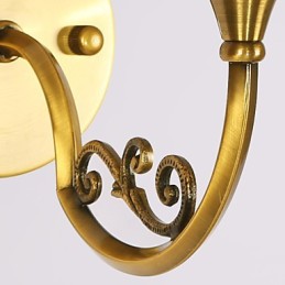 Classic Bedroom Wall Lamps Simple Metal Living Room Wall Sconce Bar Cafe Hallway Balcony Wall Lamp