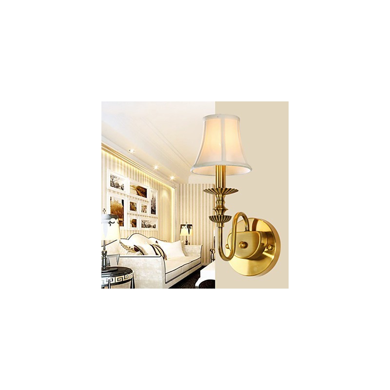 Classic Bedroom Wall Lamps Simple Metal Living Room Wall Sconce Bar Cafe Hallway Balcony Wall Lamp