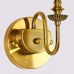 Classic Bedroom Wall Lamps Simple Metal Living Room Wall Sconce Bar Cafe Hallway Balcony Wall Lamp