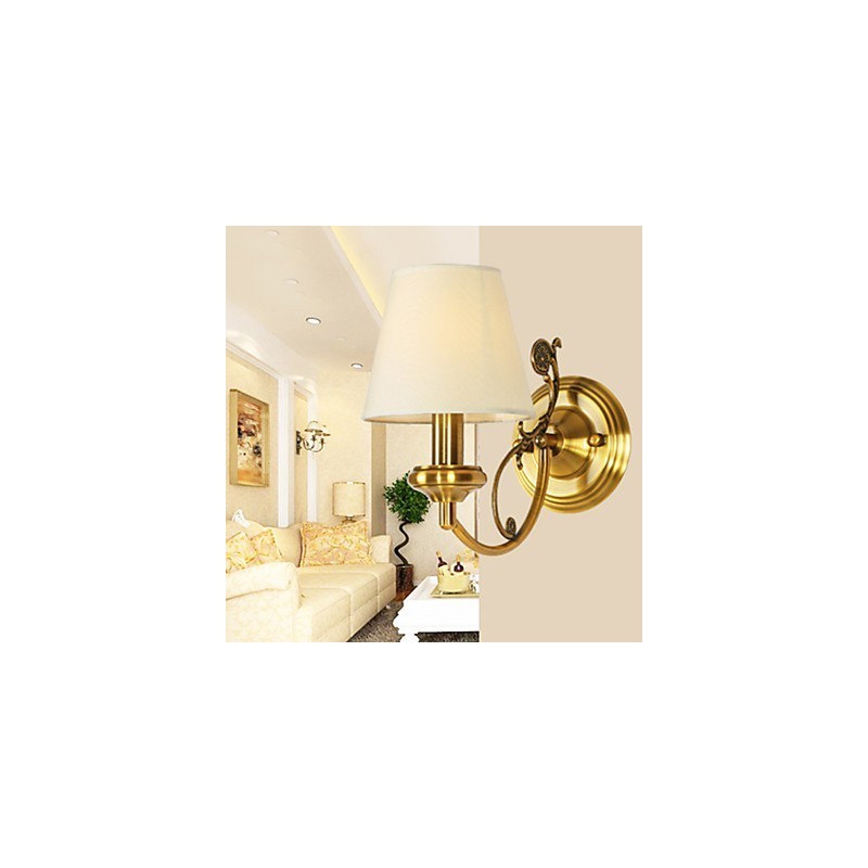 Classic Bedroom Wall Lamps Simple Metal Living Room Wall Sconce Bar Cafe Hallway Balcony Wall Lamp