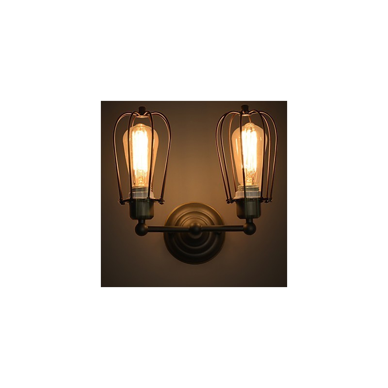 Loft American Country Iron Art Antique Wall Lamp Industry Lights