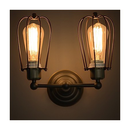 Loft American Country Iron Art Antique Wall Lamp Industry Lights