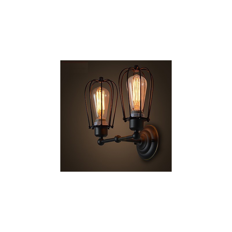 Loft American Country Iron Art Antique Wall Lamp Industry Lights