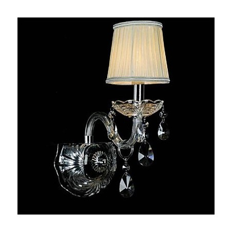 Crystal Mini Style Wall Sconces Candle Wall Lights Modern Contemporary Glass