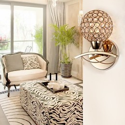 Wall Sconces Reading Wall Lights Crystal Mini Style Modern Contemporary Metal