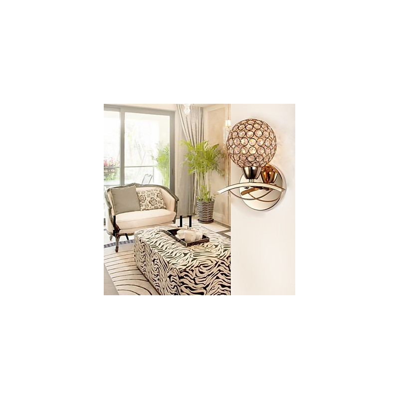 Wall Sconces Reading Wall Lights Crystal Mini Style Modern Contemporary Metal