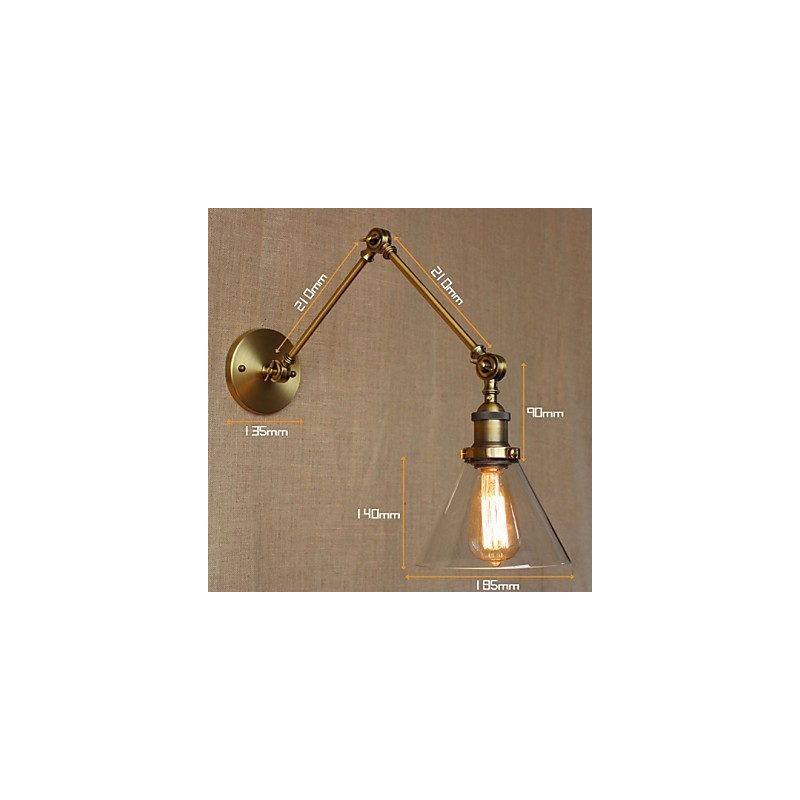 Retro Vintage Store Exclusively Designed Modern Bronze Church Lobby Decorated Bedroom Wall Lamp