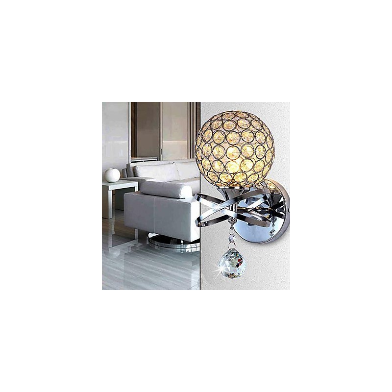 Crystal Wall Sconces Modern Contemporary G9 Metal