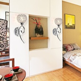 Wall Sconces Reading Wall Lights Crystal Mini Style Modern Contemporary Metal