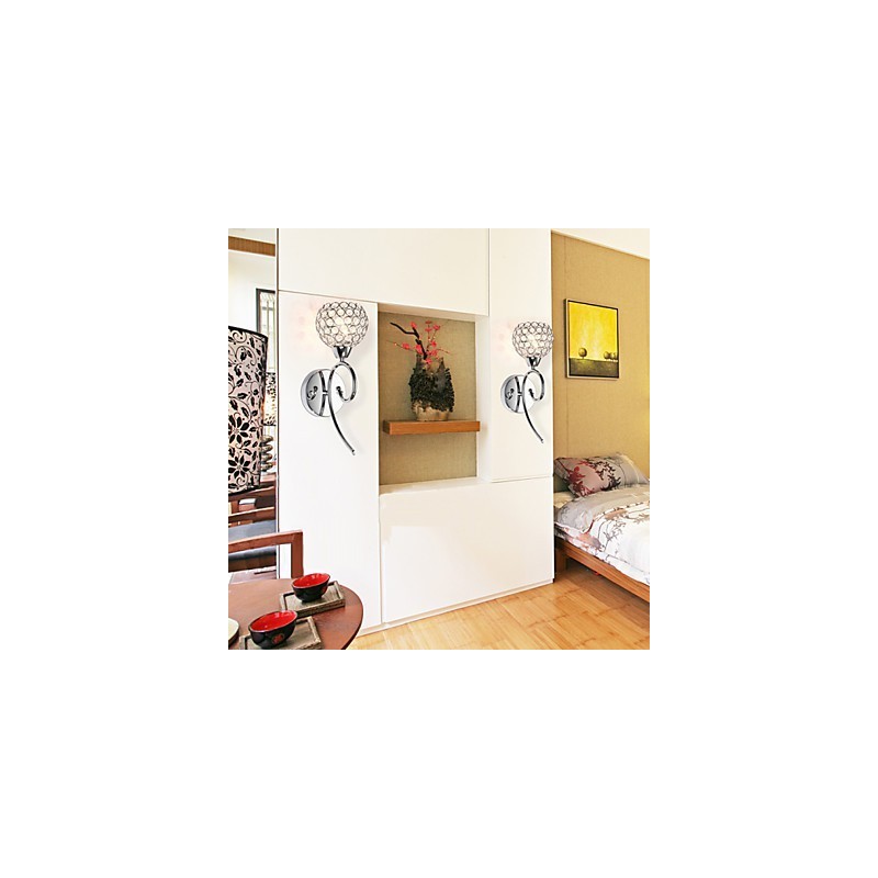 Wall Sconces Reading Wall Lights Crystal Mini Style Modern Contemporary Metal
