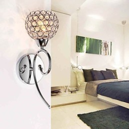 Wall Sconces Reading Wall Lights Crystal Mini Style Modern Contemporary Metal