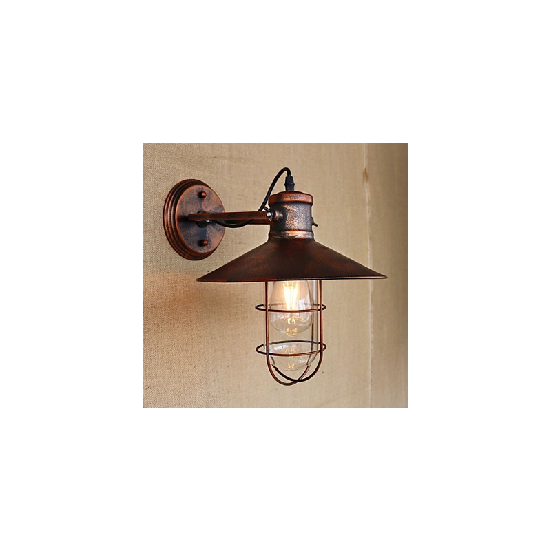 Loft industrial Warehouse Creative Living Room Balcony Wind Ferruginous Nostalgic Retro Pastoral Staircase Wall Lamp