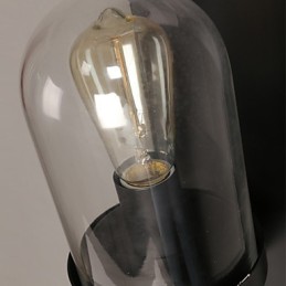 Creative Rural Wrought Iron Glass Wall Lamp Light