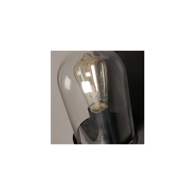 Creative Rural Wrought Iron Glass Wall Lamp Light