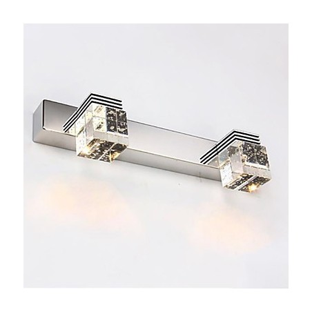 Wall Sconces Bathroom Lighting Wall Washers Crystal Mini Style Modern Contemporary Metal