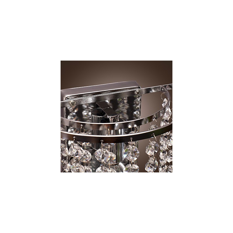 Contemporary Crystal Wall Light with 1 Light