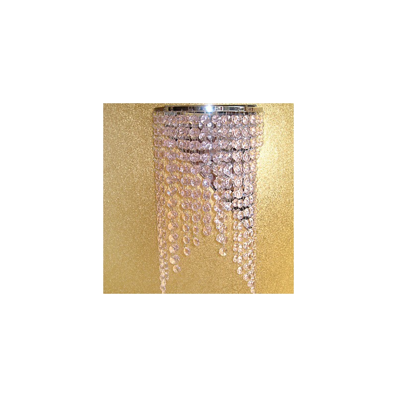 Modern Crystal Wall Light with 2 Lights