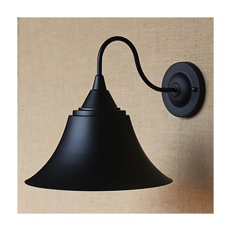 American Country Creative Personality Simple Clothing Store Iron Black Horn Decorative Wall Lamp