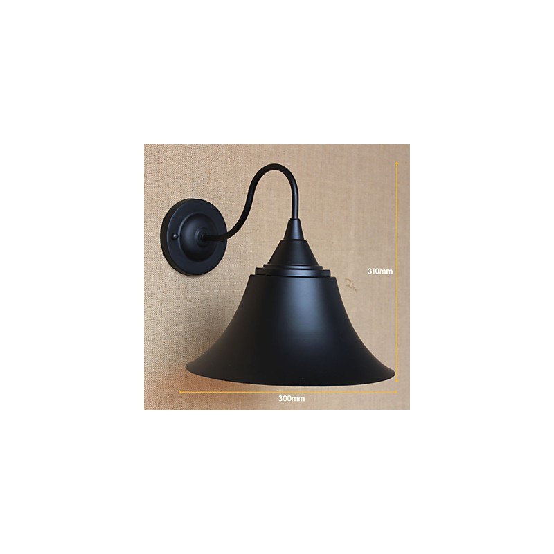 American Country Creative Personality Simple Clothing Store Iron Black Horn Decorative Wall Lamp
