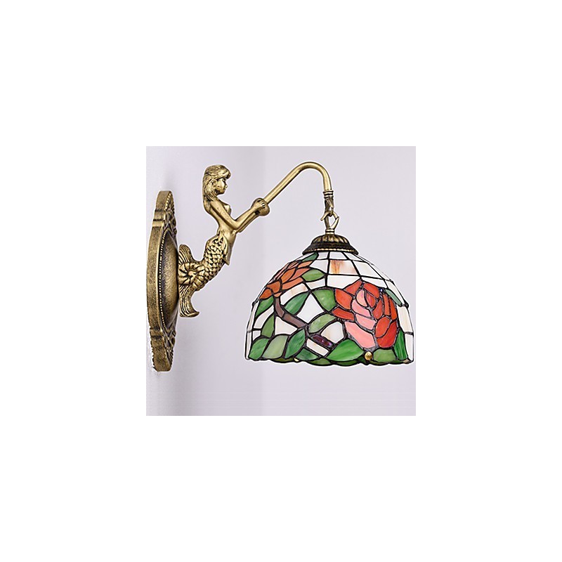 European Contracted Rural Creative Wrought Iron Wall Lamp Lights