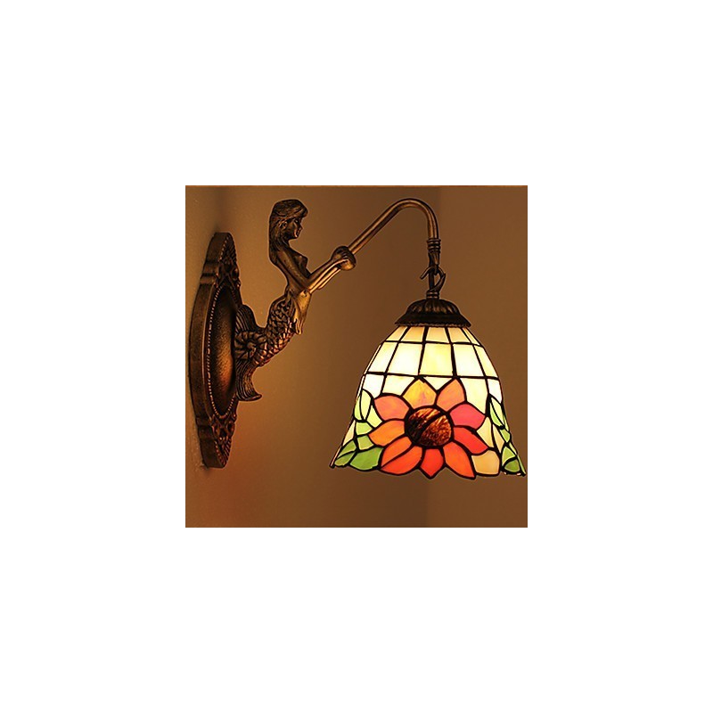 European Contracted Rural Creative Wrought Iron Wall Lamp Lights