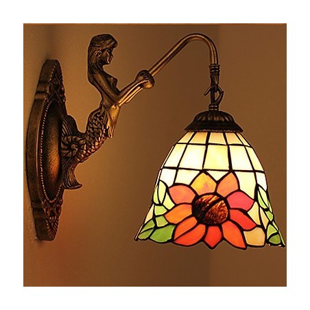 European Contracted Rural Creative Wrought Iron Wall Lamp Lights