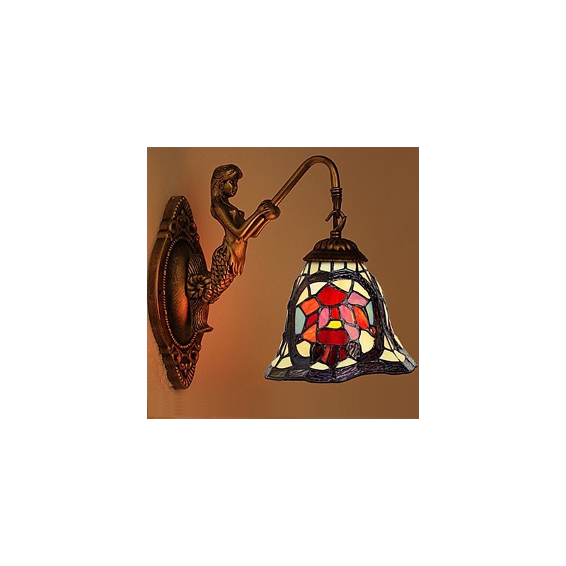 European Contracted Rural Creative Wrought Iron Wall Lamp Lights