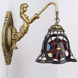 European Contracted Rural Creative Wrought Iron Wall Lamp Lights