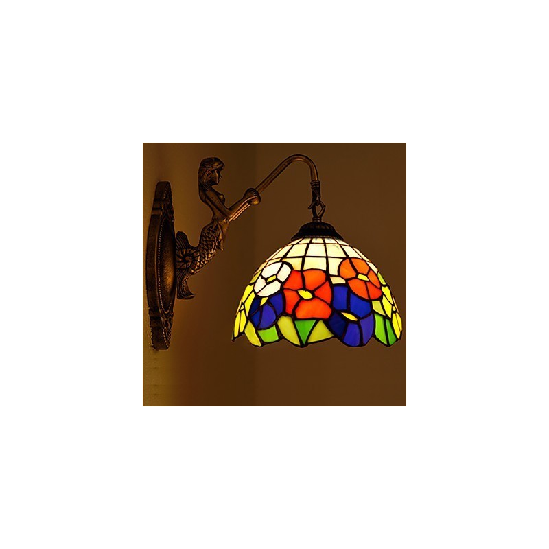 European Contracted Rural Creative Wrought Iron Wall Lamp Lights