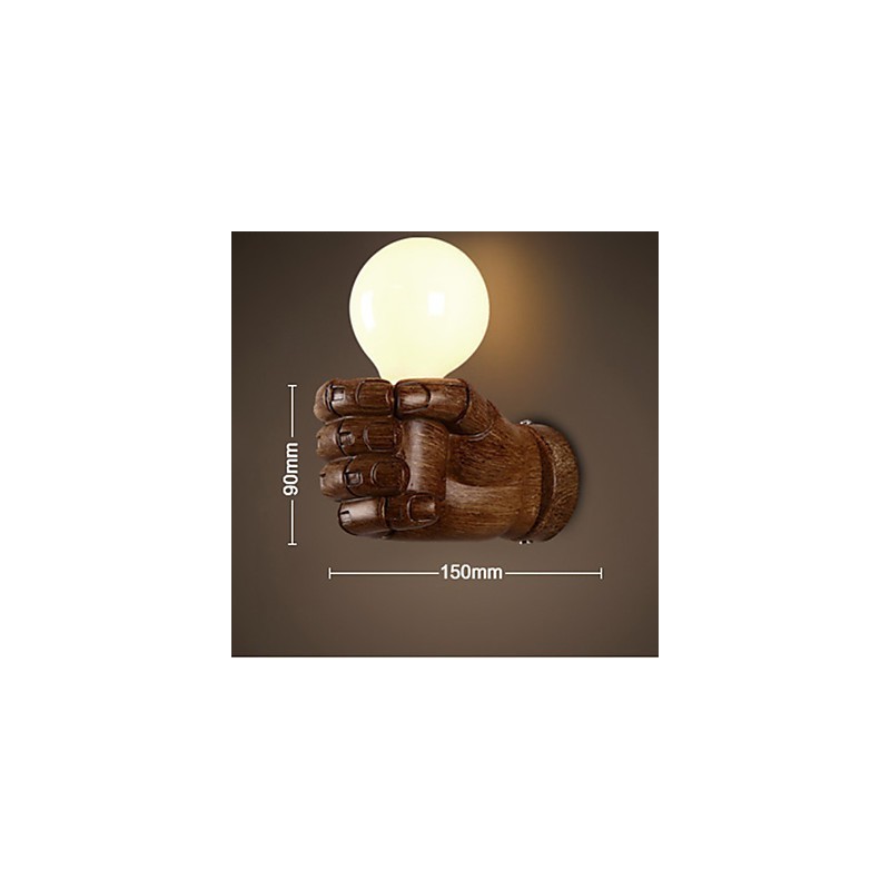 European Wall Right Hand Creative Retro Fist Wall Lamp Lights