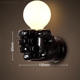 European Wall Right Hand Creative Retro Fist Wall Lamp Lights