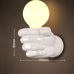 European Wall Right Hand Creative Retro Fist Wall Lamp Lights