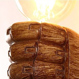 European Wall Right Hand Creative Retro Fist Wall Lamp Lights