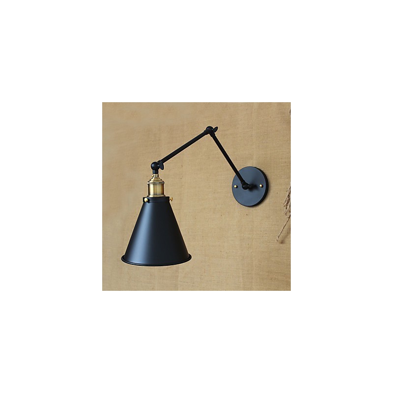 American Country Pastoral Style Minimalist Double Bed Long Arm Wall Lamp Aisle Channel Warehouse Entrance