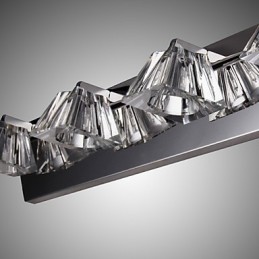 Modern Wall Light with Glass Shade 4 Lights Mirror Front