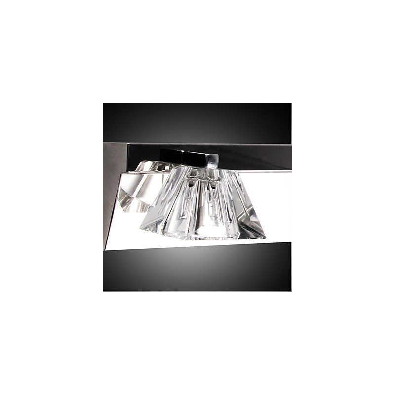 Modern Wall Light with Glass Shade 4 Lights Mirror Front