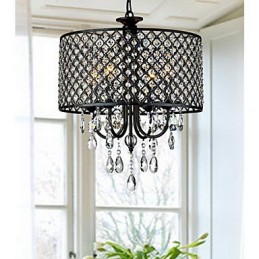 Traditional Classic Crystal Chrome Metal Chandelier