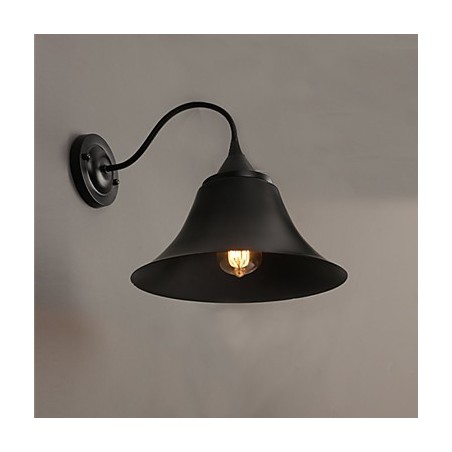 220V 29*29CM 5 10㎡ Designer Duds Loft Style Ancient Black Iron Cap Wall Lamp Light