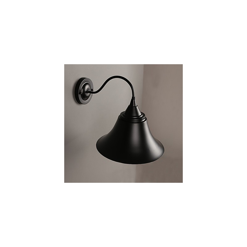 220V 29*29CM 5 10㎡ Designer Duds Loft Style Ancient Black Iron Cap Wall Lamp Light