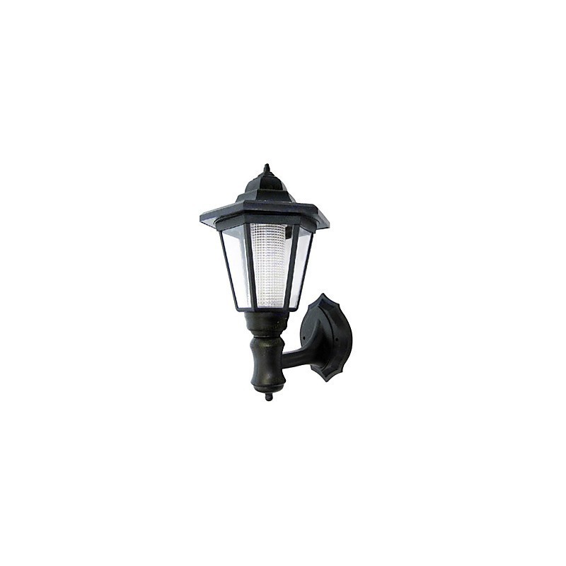 Solar Power Wall Light Black Shade