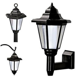 Solar Power Wall Light Black Shade