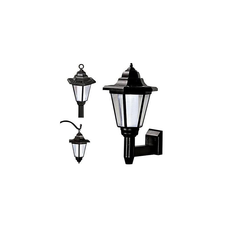 Solar Power Wall Light Black Shade