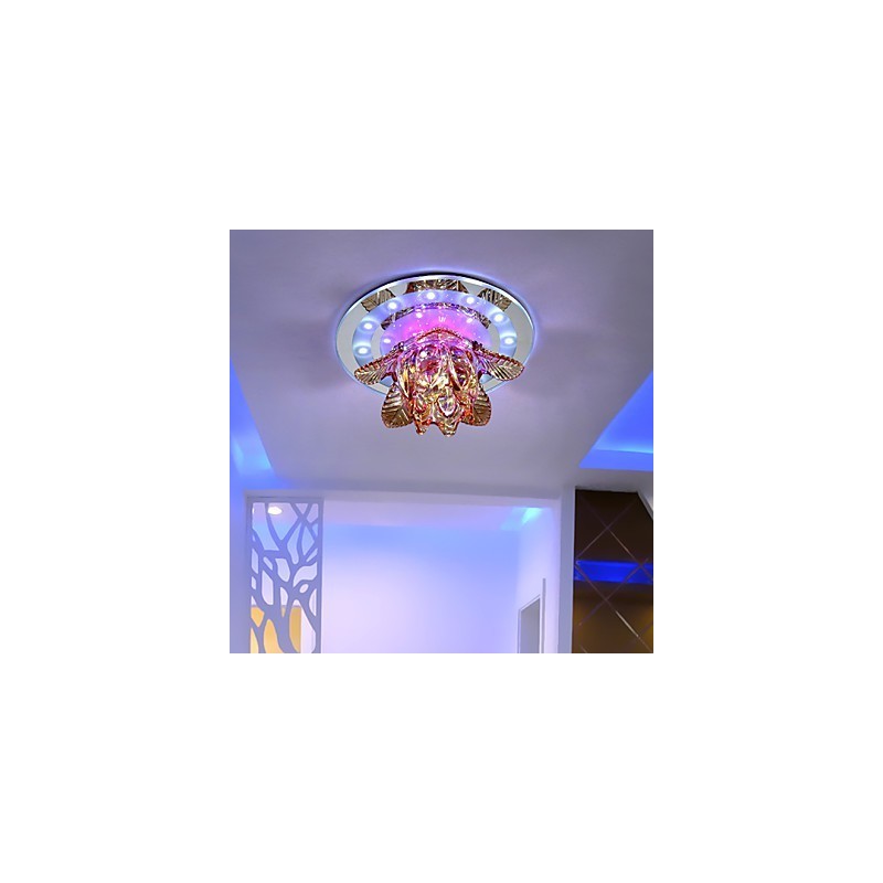 Circular Crystal Idea Ceiling Lamp Tube Light To Absorb Dome Lamp Light